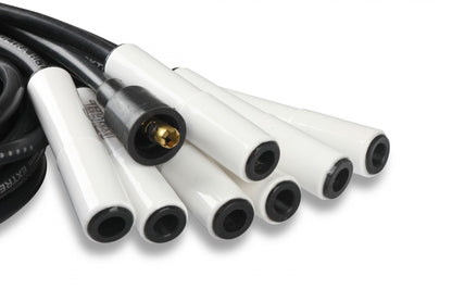 Spark Plug Wire Set Universal 180 Deg White Ceramic Boots These Ceramic Boot Spiral Core Universal Fit Spark Plug Wire Sets Have Straight 180 Degree Boots ACCEL
