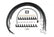 Spark Plug Wire Set Universal 90 Deg White Ceramic Boots 9001C, Spark Plug Wires, Pro Fit Ceramic, Spiral Core, 8Mm, Black, Set ACCEL
