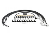 Spark Plug Wire Set Universal 90 Deg White Ceramic Boots 9001C, Spark Plug Wires, Pro Fit Ceramic, Spiral Core, 8Mm, Black, Set ACCEL