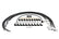 Spark Plug Wire Set Universal 90 Deg White Ceramic Boots 9001C, Spark Plug Wires, Pro Fit Ceramic, Spiral Core, 8Mm, Black, Set ACCEL