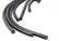 Spark Plug Wire Set Universal 90 Deg White Ceramic Boots 9001C, Spark Plug Wires, Pro Fit Ceramic, Spiral Core, 8Mm, Black, Set ACCEL