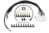 Spark Plug Wire Set Universal 135 Deg White Ceramic Boots 9002C, Spark Plug Wires, Pro Fit Ceramic, Spiral Core, 8Mm, Black, Set ACCEL