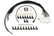 Spark Plug Wire Set Universal 135 Deg White Ceramic Boots 9002C, Spark Plug Wires, Pro Fit Ceramic, Spiral Core, 8Mm, Black, Set ACCEL