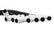 Spark Plug Wire Set Universal 135 Deg White Ceramic Boots 9002C, Spark Plug Wires, Pro Fit Ceramic, Spiral Core, 8Mm, Black, Set ACCEL