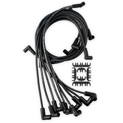 Spark Plug Wire Set Chevy Small Block- Hei 75-86 Wires Under Valve Cover Black ustom Fit Extreme Heat Black Ceramic Boot Spark Plug Wire Set ACCEL