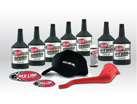 Powersport Motor Oil V-Twin 20W50 Powerpack Kit Red Line Oil