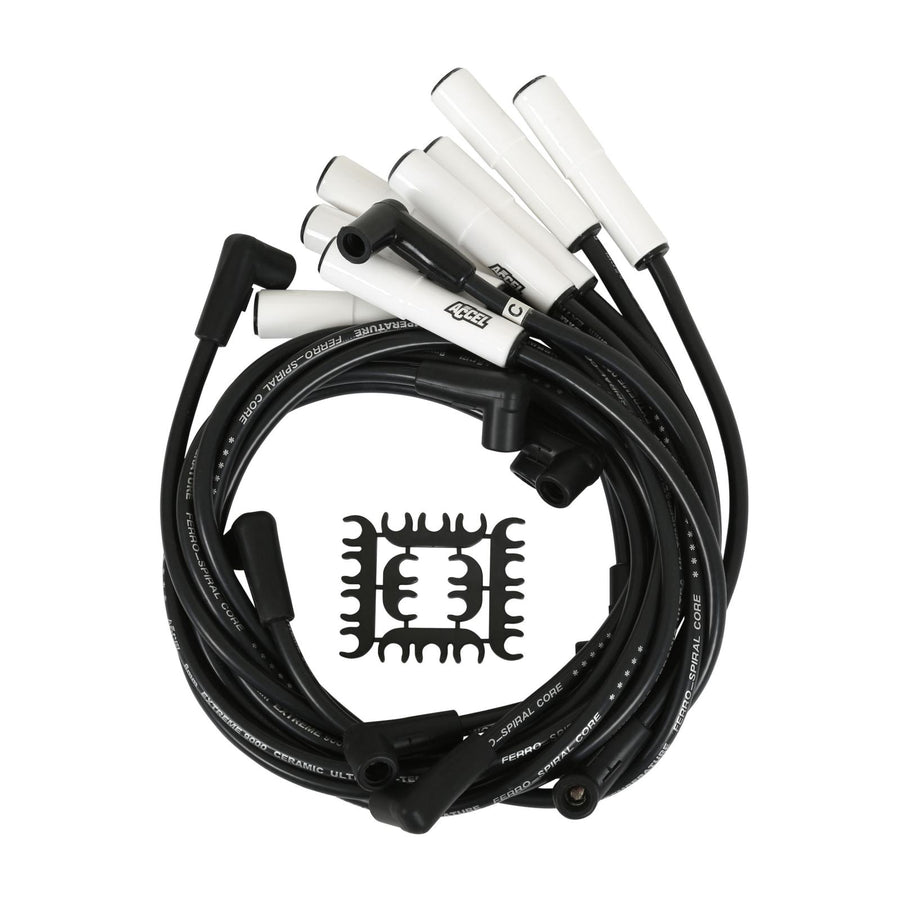 Spark Plug Wire Set Extreme 9000 Ceramic- Chevy/Gm Big Block 90-95 (Except Ss) This Custom Fit Extreme Heat Ceramic Boot Spark Plug Wire Set Fits Chevy / GM Big Block 1990-1995 (Except Ss) ACCEL