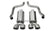 Corsa 2005-2007 Chevrolet Corvette C6 6.0L V8 Polished Xtreme Axle-Back Exhaust