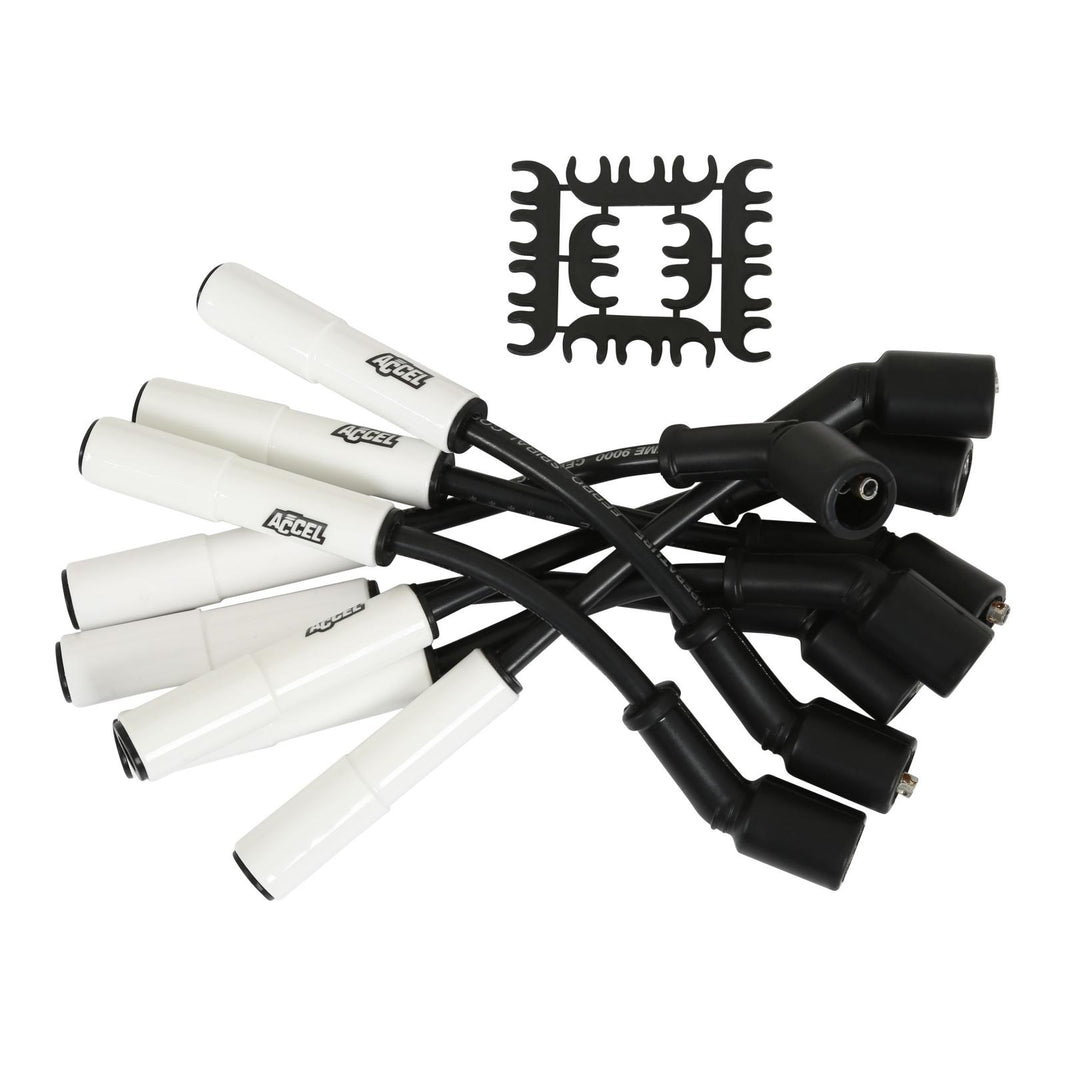 Spark Plug Wire Set Extreme 9000 Ceramic Boot GM F-Body Ls1/Ls6 1997-2004 This Custom Fit Ceramic Boot Wire Set Fits 1997-2004 Camaro / Firebird / Corvette Ls1/Ls6 Engines ACCEL