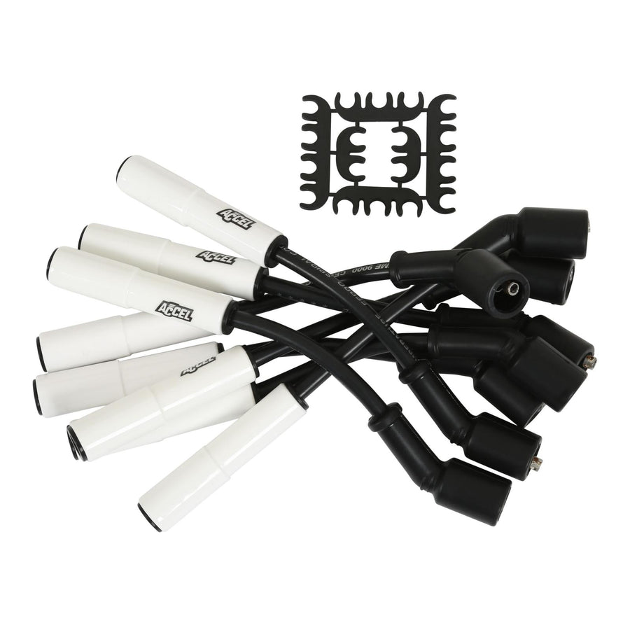 Spark Plug Wire Set Extreme 9000 Ceramic Boot GM F-Body Ls1/Ls6 1997-2004 This Custom Fit Ceramic Boot Wire Set Fits 1997-2004 Camaro / Firebird / Corvette Ls1/Ls6 Engines ACCEL