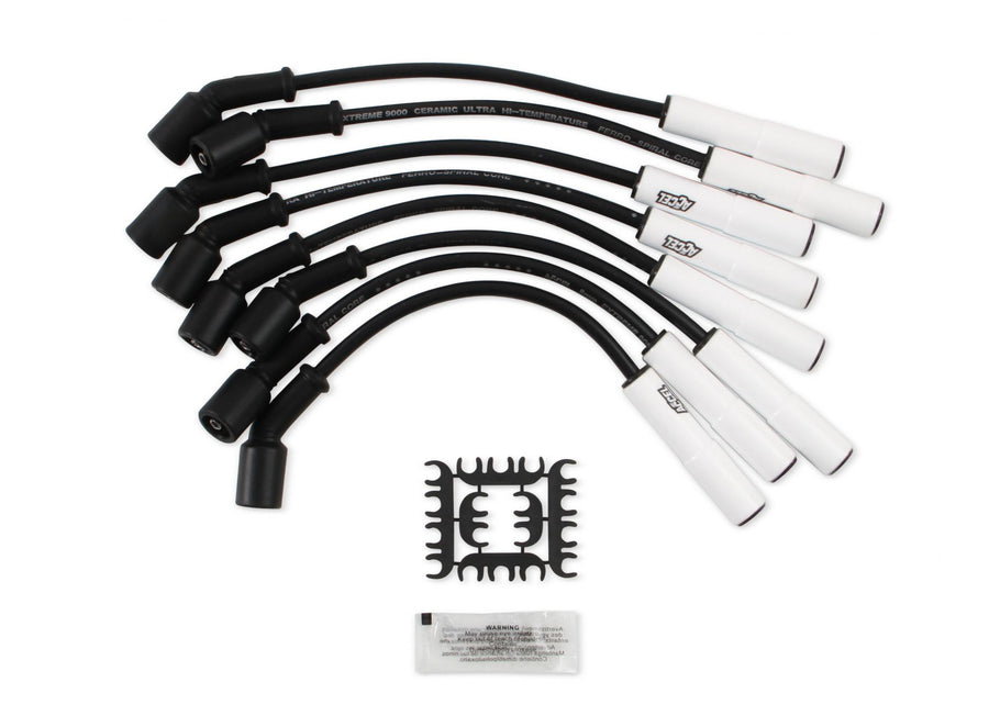 Spark Plug Wire Set Extreme 9000 Ceramic Boot Custom Fit Extreme Heat Ceramic Boot Wire Sets 12 Direct Fit For 2014+ Gen 5 Lt1/Lt4 Based Engines Corvette/Camaro/Truck/Suv ACCEL