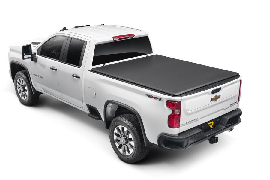 Trifecta ALX Tonneau Cover Black Leather Grained Fabric 2020-2026 Silverado/Sierra 2500 HD/3500 HD 8' Bed without Factory Side Storage Boxes Extang