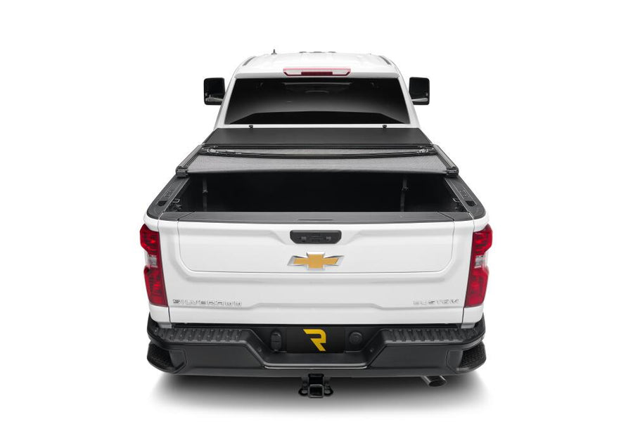 Trifecta ALX Tonneau Cover Black Leather Grained Fabric 2020-2026 Silverado/Sierra 2500 HD/3500 HD 8' Bed without Factory Side Storage Boxes Extang