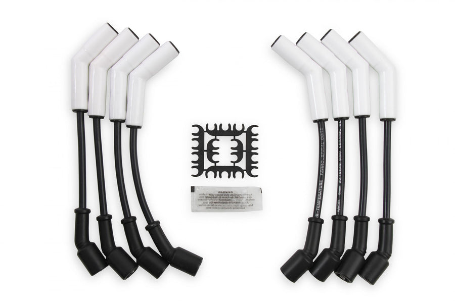 Spark Plug Wire Set Extreme 9000 Ceramic Boot Ls Terminals Ls3/Ls4/Ls7 This Custom Fit Extreme Heat Ceramic Boot Ferro-Spiral Core Spark Plug Wire Set Fits GM Gen 4 Ls3/Ls4/Ls7 Engines ACCEL