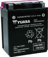 Yuasa YTX14AH-BS High Performance AGM 12-Volt Battery w/Bottle