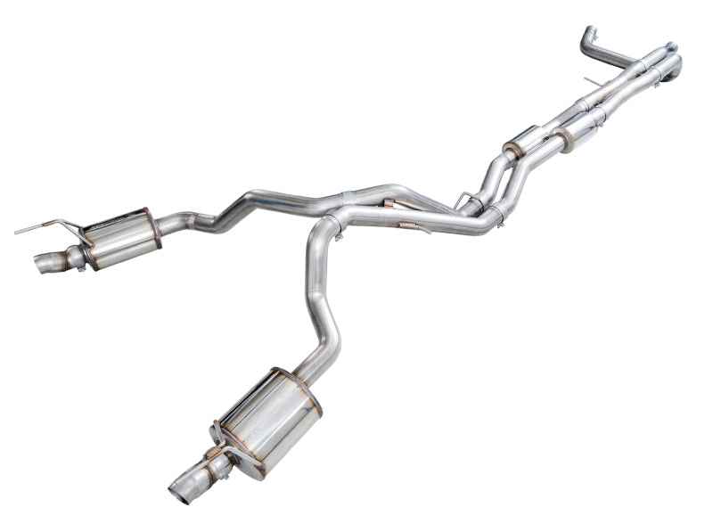 AWE Tuning 2021+ Cadillac Escalade 6.2L 0FG Dual Exit Exhaust System (Reuses OE Tips)