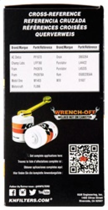K&N Oil Filter | 1 In - 16UN-2B Thread | HP-4003
