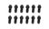 Header Bolts -3/8-16 x 1 Inch Hex Head Black Oxide Fits AMC 290-401, Chevrolet Small Block 262-400, Chrysler 383-440 except Hemi, Pontiac 326-455, Oldsmobile 330-455 Mr Gasket
