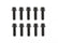 Header Bolts M8-1.25 25mm Hex Head Black Oxide Fits GM LS or LT Series Engines Mr Gasket