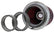 K&N Universal Air Filter Chrome Round Tapered Red - 4in Flange ID x 1.125in Flange Length x 5.5in H