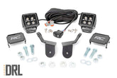 LED Light Kit | Cage Mount | 2" Black Pair | Amber DRL | Honda Pioneer 1000/Pioneer 1000-6 