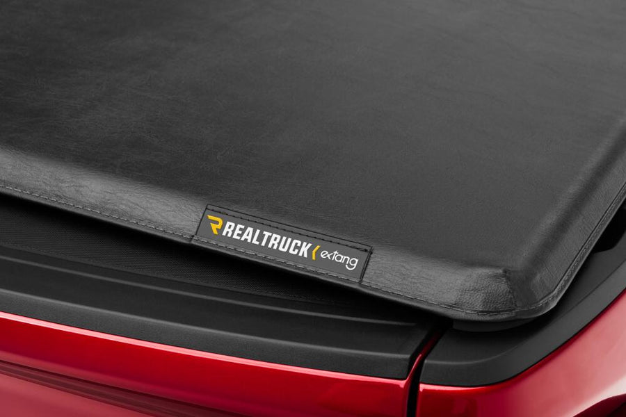 Trifecta 2.0 Tonneau Cover Black Leather Grained Fabric 2019 (New Body Style)-2026 Chevy/GMC Silverado/Sierra 1500 8' 2 inch Bed without Factory Side Storage Boxes without CarbonPro Bed with or without MultiFlex/MultiPro Tailgate Extang