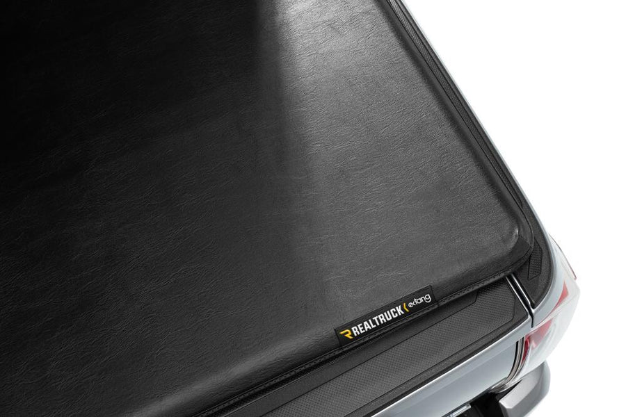 Trifecta 2.0 Tonneau Cover Black Leather Grained Fabric 2014-2021 Toyota Tundra 6' 7 inch Bed without Deck Rail System Extang