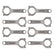 Manley Chevy Small Block LS-1 6.125in H Beam w/ ARP 2000 Connecting Rod Set
