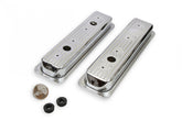 Chrome Valve Covers Finned Fits 1987-2002 Chevrolet 305-350 Gen I Small Block Mr Gasket