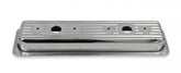 Chrome Valve Covers Finned Fits 1987-2002 Chevrolet 305-350 Gen I Small Block Mr Gasket