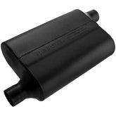 40 Series Delta Flow Chambered Muffler 40 Delta Flow 2.00 Offset In 2.00 Offset Out Aggressive Sound Flowmaster