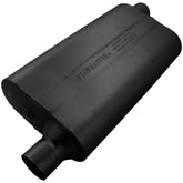 50 Series Delta Flow Chambered Muffler 50 Delta Flow 2.25 Offset In 2.25 Offset Out Moderate Sound Flowmaster