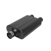 40 Series Delta Flow Chambered Muffler 40 Delta Flow 2.50 Center In 2.50 Dual Out Aggressive Sound Flowmaster