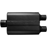 40 Series Delta Flow Chambered Muffler 40 Delta Flow 3.00 Center In 2.25 Dual Out Aggressive Sound Flowmaster