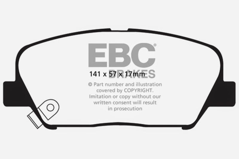 EBC 09+ Hyundai Genesis Coupe 2.0 Turbo Yellowstuff Front Brake Pads