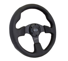 Load image into Gallery viewer, NRG Reinforced Steering Wheel (320mm) Black Leather w/Black Stitching