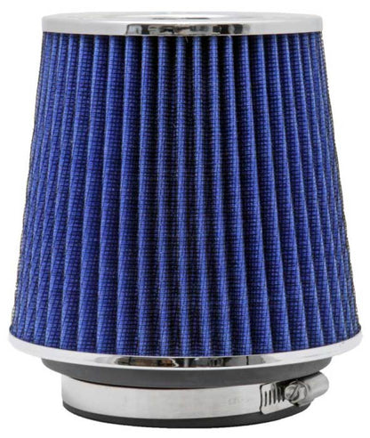 K&N Universal Air Filter | Round Tapered, 4in Flange, 5.5in Tall | RG-1001BL