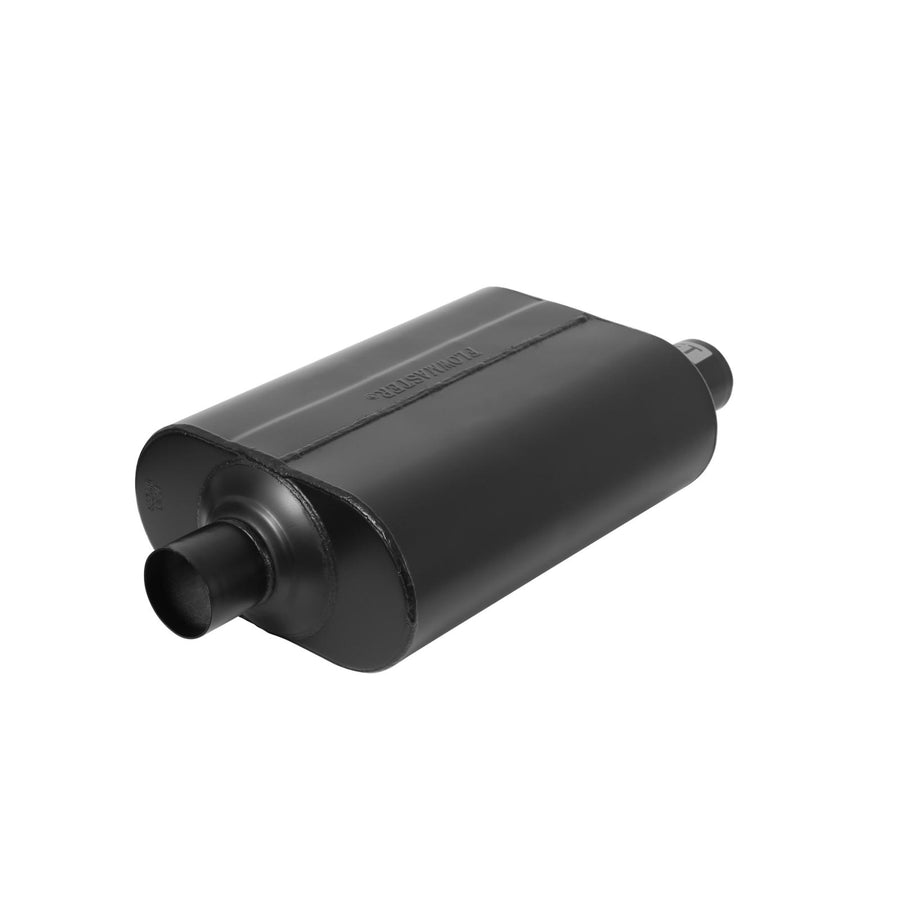 Super 40 Series Chambered Muffler Super 40 2.25 Offset In 2.25 Center Out Aggressive Sound Flowmaster