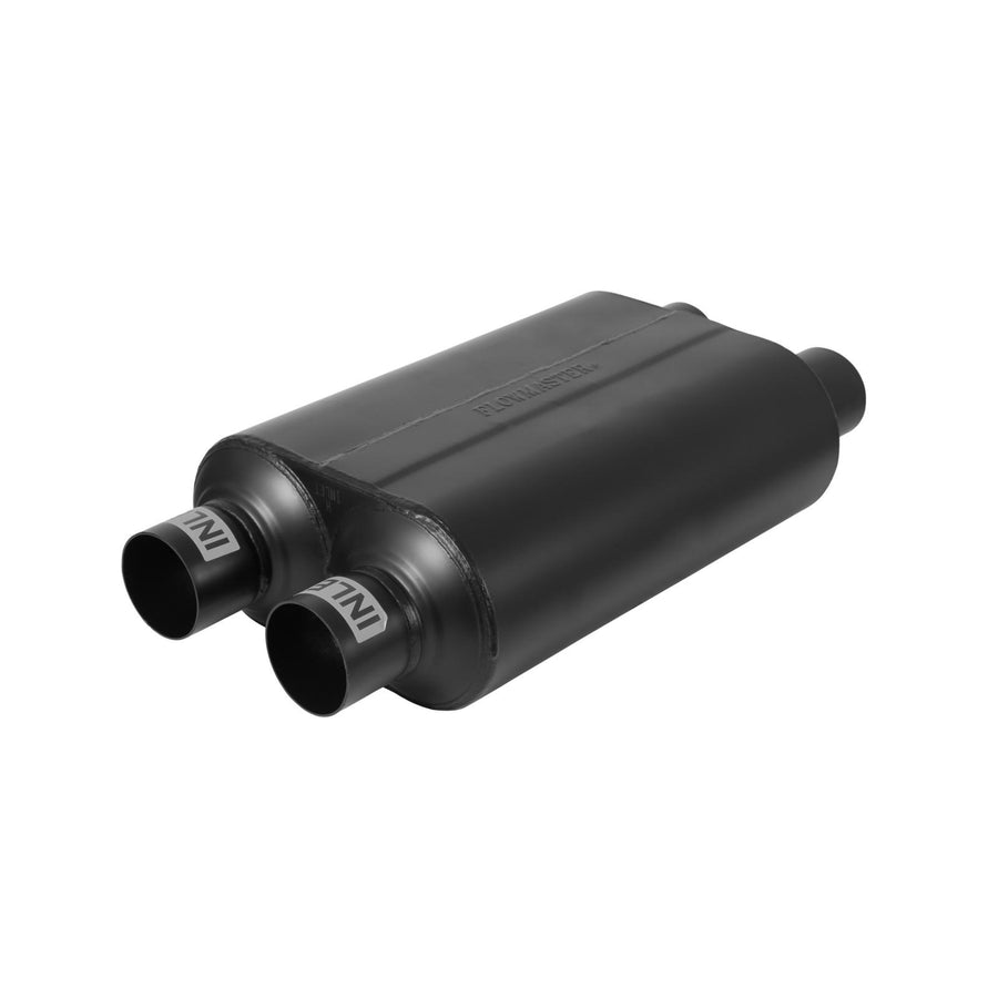 Super 40 Series Chambered Muffler Super 40 2.50 Dual In 2.50 Dual Out Aggressive Sound Flowmaster