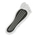 Foot Print Gas Pedal Pad Aluminum Chrome & Painted Black Trim Fits Most Gas Pedals Mr Gasket