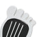 Foot Print Gas Pedal Pad Aluminum Chrome & Painted Black Trim Fits Most Gas Pedals Mr Gasket