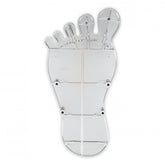 Foot Print Gas Pedal Pad Aluminum Chrome & Painted Black Trim Fits Most Gas Pedals Mr Gasket