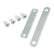 Foot Print Gas Pedal Pad Aluminum Chrome & Painted Black Trim Fits Most Gas Pedals Mr Gasket