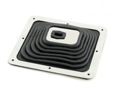 Shifter Boot Large 7-3/4 In X 9 In Black Rubber Large 7-3/4 x 9 Inch Shifter Boot with Trim Ring and Mounting Screws Mr Gasket