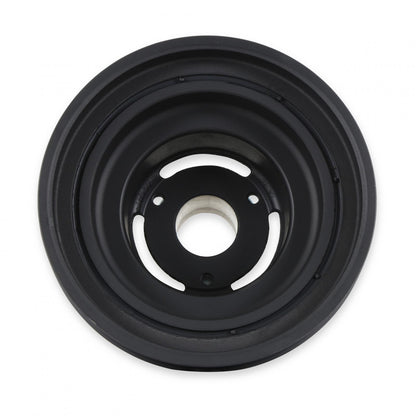 Replacement Damper Non VVT Cast Iron Damper for Gen III Hemi Mid-Mount Accessory Drive System Non VVT Black Finish Holley