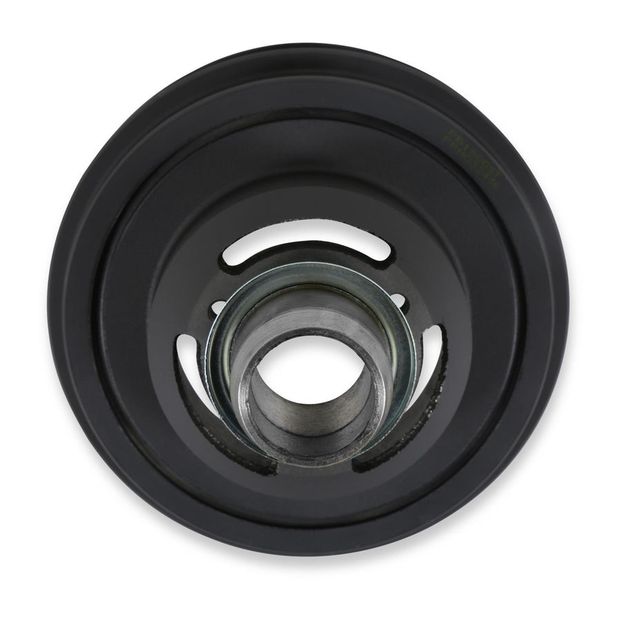 Replacement Damper Non VVT Cast Iron Damper for Gen III Hemi Mid-Mount Accessory Drive System Non VVT Black Finish Holley
