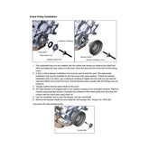 Replacement Damper Non VVT Cast Iron Damper for Gen III Hemi Mid-Mount Accessory Drive System Non VVT Black Finish Holley