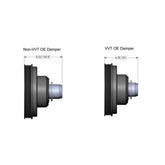 Replacement Damper Non VVT Cast Iron Damper for Gen III Hemi Mid-Mount Accessory Drive System Non VVT Black Finish Holley