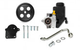 Power Steering Kit for Gen III Hemi Swaps Late Car Low Pressure Power Steering Kit W/ Saginaw Type II Pump, Mounting Bracket, and Pulley Fits 2014 & Up Gen III Hemi Engines (5.7L and 6.4L) Fits Engines with 4.82 Damper Spacing (see Drawing) Holley