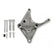 A/C Bracket with Hardware Optional Accessory for 7.3L Godzilla Engine with High-Mount Accessory Drive System Holley
